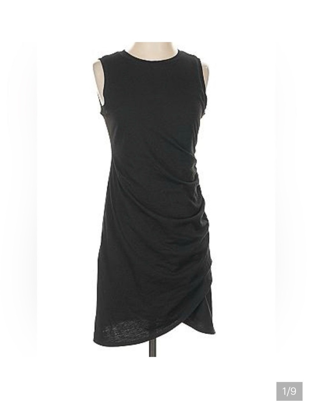 Set of 2 Black Mini Dresses: Ruffle Wrap & Sleeveless Asymmetrical